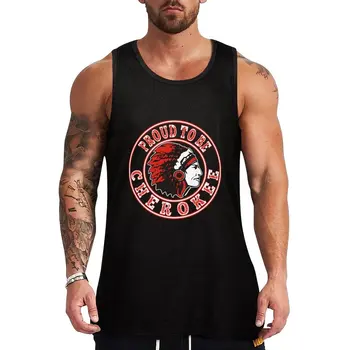 Новые спортивные футболки proud to be cherokee Tank Top для мужчин, мужская спортивная одежда