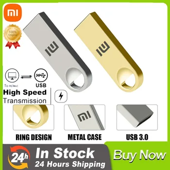 Новый 2023 Xiaomi Оригинальный Флеш-Накопитель U Disk Metal USB 3.0 Портативный Флешка 1 ТБ Высокоскоростной 2 ТБ Для Компьютерных Устройств Хранения данных