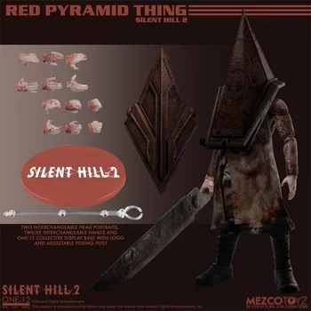 Оригинальный Mezco One: 12 Collective Silent Hill 2: Пирамидальная Голова На Коллекционной Фигурке, Фигурная Модель Игрушки, Подарок на Хэллоуин