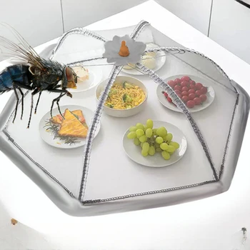 Переносная крышка для еды в стиле зонтика от комаров, кружевная крышка для стола, домашняя крышка для еды, кухонные гаджеты, инструменты для приготовления пищи