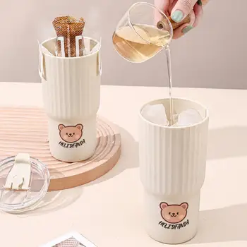 Полезная чашка для воды, Легкая чашка для питья, Большая емкость, Пластиковый стаканчик для питья Little Bear