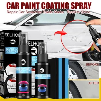 Полировка Автокраски Губкой Nano Car Scratch Repair Spray Быстро Восстанавливающий Полирующий Состав для Глубоких Царапин на Кузове автомобиля