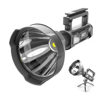 Портативные светодиодные прожекторы Фонарик Searchlight P70 Лампа с креплением на шарик и кронштейном для зарядки от USB для экспедиций, приключений, кемпинга