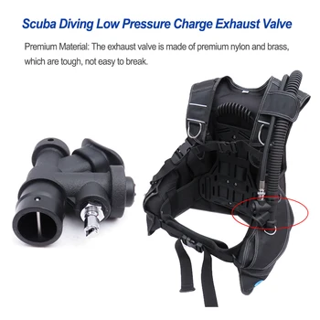 Предохранительный клапан надувного устройства для подводного плавания Поворотный шланг низкого давления с возможностью плавучести Оборудование и Аксессуары для бассейна