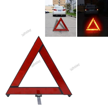 Предупреждение об аварийной поломке автомобиля Треугольник Красный светоотражающий Опасность для безопасности Автомобильный штатив Сложенный отражатель знака остановки reflectante