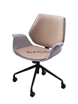 Простое компьютерное кресло, кресло для домашнего офиса, удобное сидячее кресло для отдыха, легкое роскошное рабочее кресло, вращающееся кресло для спальни и кабинета