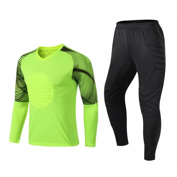 Профессиональный мужской футбольный вратарь, Джерси, спортивный костюм, защитная рубашка с длинными рукавами и брюки, Футбольная тренировочная форма