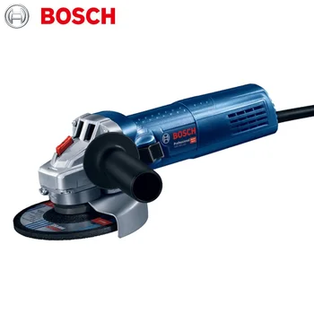Сверхмощная Электрическая Угловая Шлифмашина Bosch GWS 900-100 С Запирающимся Выключателем, Защитным Кожухом Прямого Охлаждения и Вспомогательной Ручкой