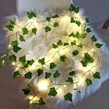 Светодиодная лампа из медной проволоки, имитирующая ротанг, рождественское украшение в виде подсолнуха, гирлянда для ламп