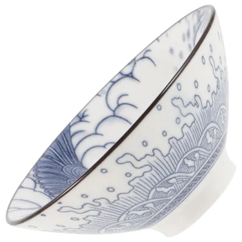 Сине-белая фарфоровая чайная чашка Японская керамическая Мастер-чаша Небольшая Дегустационная керамика
