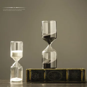 Скандинавский современный минималистичный креативный стеклянный таймер песочных часов украшение домашнего кабинета украшения ручной работы подарки