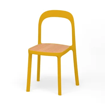 Скандинавский Современный Простой обеденный стул с минималистичной домашней спинкой, Пластиковый Обеденный стул на открытом воздухе, Балкон, Роскошная гостиная, Мебель для дома Muebles