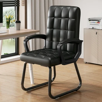 Современные минималистичные конференц-кресла для сотрудников конференц-зала Офисное кресло с изогнутой спинкой Удобное Сидячее Домашнее Компьютерное кресло со спинкой