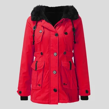 Трендовые куртки, зимнее теплое толстое пальто, женская куртка на подкладке, верхняя одежда, тренч, зимняя одежда с капюшоном, женская jaqueta feminina
