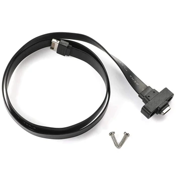 Удлинительный кабель USB 3.1 на передней панели 50 см черного цвета с разъемом от типа E до типа C Кабель PCI с 2 винтами