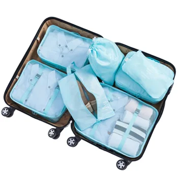 Упаковочные кубики для чемоданов Набор дорожных кубиков Складной Органайзер для чемоданов Набор упаковочных кубиков для путешествий