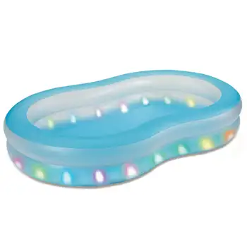 Форма надувного семейного бассейна Aqua Glow с изменяющими цвет светодиодными лампами для взрослых Унисекс