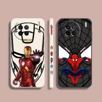 Чехол для телефона VIVO X21I X21S X23 X27 X30 X50 X60 X70 X80 5G PRO PLUS Case Funda Shell Креативный Железный Человек-Паук Marvel Heroes