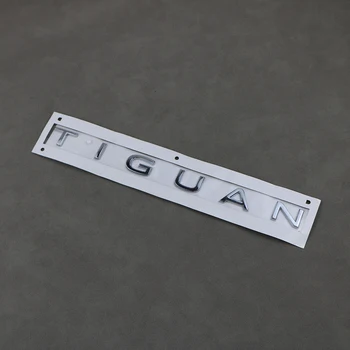 Эмблема заднего багажника Логотип Tiguan Значок наклейка ABS Пластик Серебристый для VW Tiguan