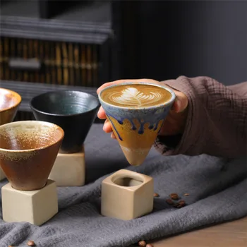Японская керамическая кружка creative cup ins wind cup, керамическая кофейная чашка в стиле ретро