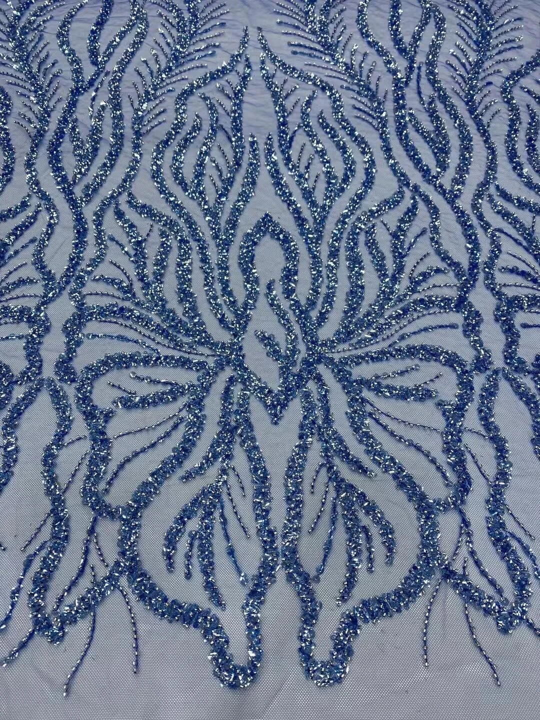 Африканская кружевная ткань 5 ярдов, вышивка 2023 года, Нигерийская кружевная ткань, высококачественный шнур, золотисто-белое Французское сетчатое кружево для свадебного платья Изображение 4