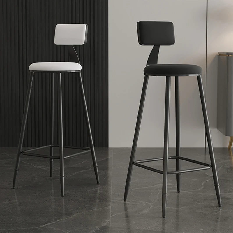Барные стулья для гостиной на террасе Итальянские металлические барные стулья Дизайнерская столовая Cadeira Ergonomica Украшения для дома Изображение 0