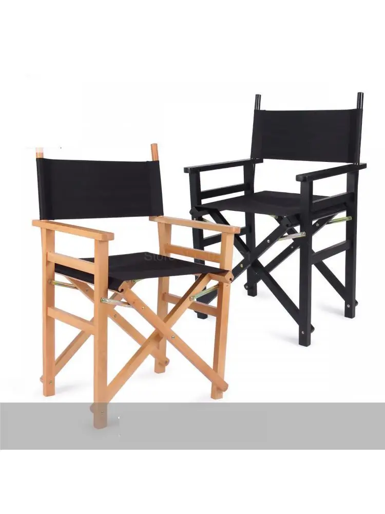 Директорское кресло из массива дерева, складное парусиновое кресло со спинкой, барное кресло, Офисное кресло для отдыха, кресло для макияжа, Рыболовное кресло, пляжное кресло Изображение 0