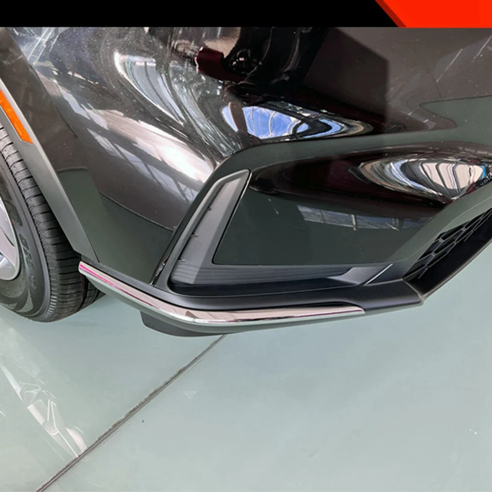 Для Honda Cr-V 2023 Внешние аксессуары Хромированные передние и задние угловые планки Молдинг бампера Защитная планка Изображение 3