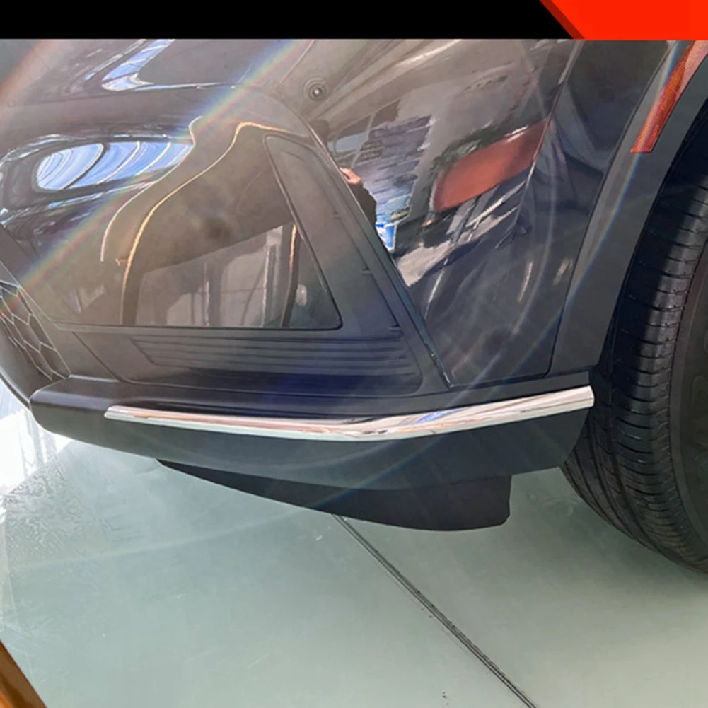 Для Honda Cr-V 2023 Внешние аксессуары Хромированные передние и задние угловые планки Молдинг бампера Защитная планка Изображение 4