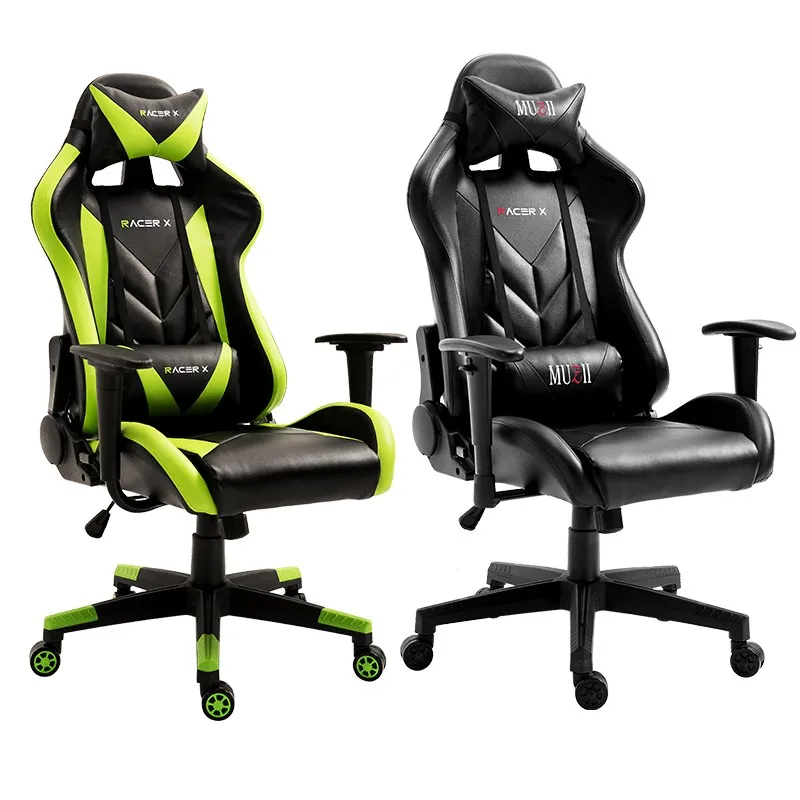Искусственная кожа игровой стул гоночный стул для геймера офисный компьютерный стул Изображение 0