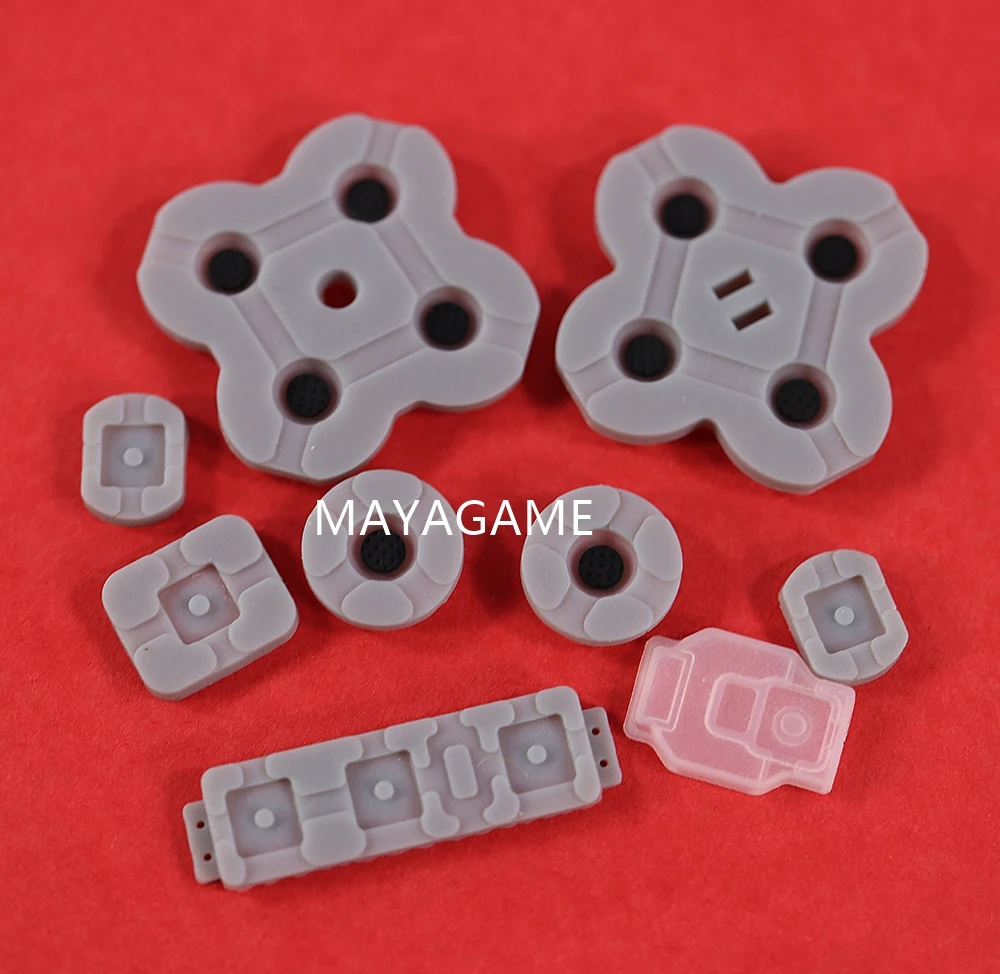 Комплект токопроводящих резиновых силиконовых накладок для запасных частей консоли Nintendo Switch Lite JoyCon для замены левой и правой Изображение 4
