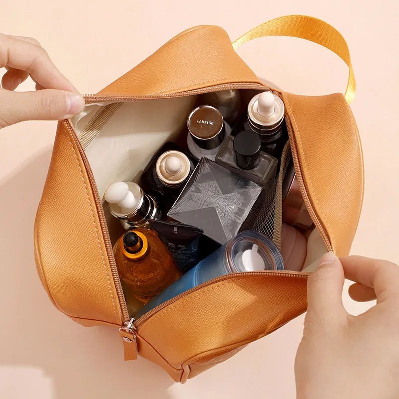 Косметичка Little Daisy в стиле Ins, портативная сумка большой емкости, переносная сумка модного бренда, сумка для стирки, сумка для хранения косметики Изображение 2