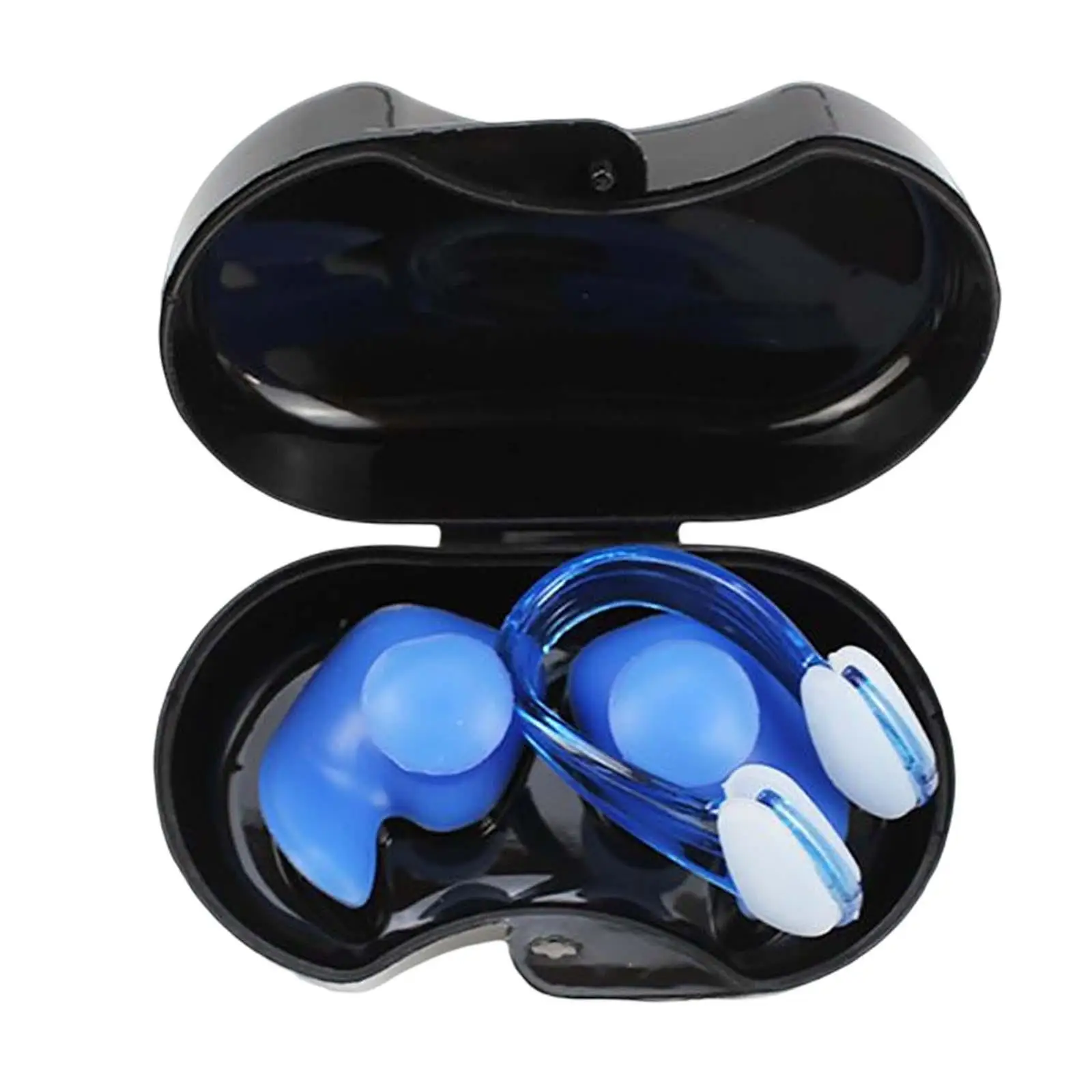 Набор силиконовых затычек для ушей и зажима для носа для плавания, защита ушей и носа для водных видов спорта Изображение 3