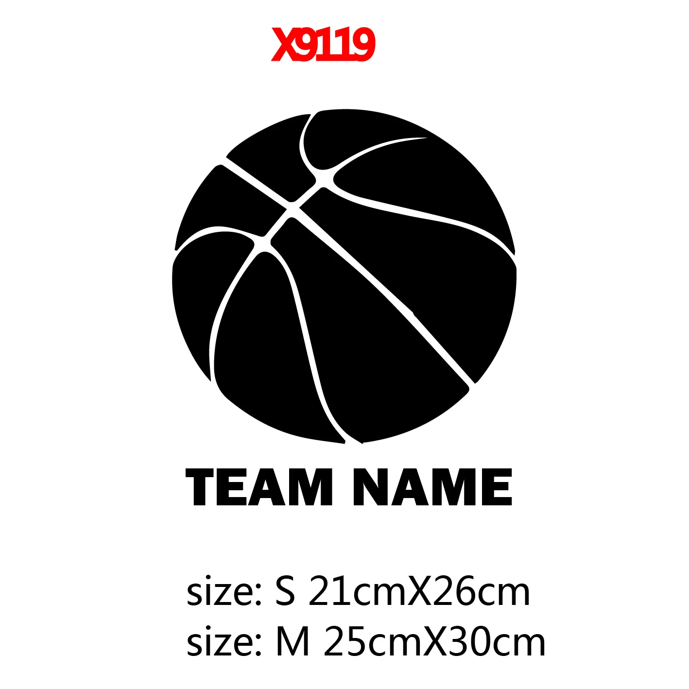 Набор спортивных наклеек для баскетбола с пользовательским текстом о сборе средств 14 цветов на выбор Изображение 1