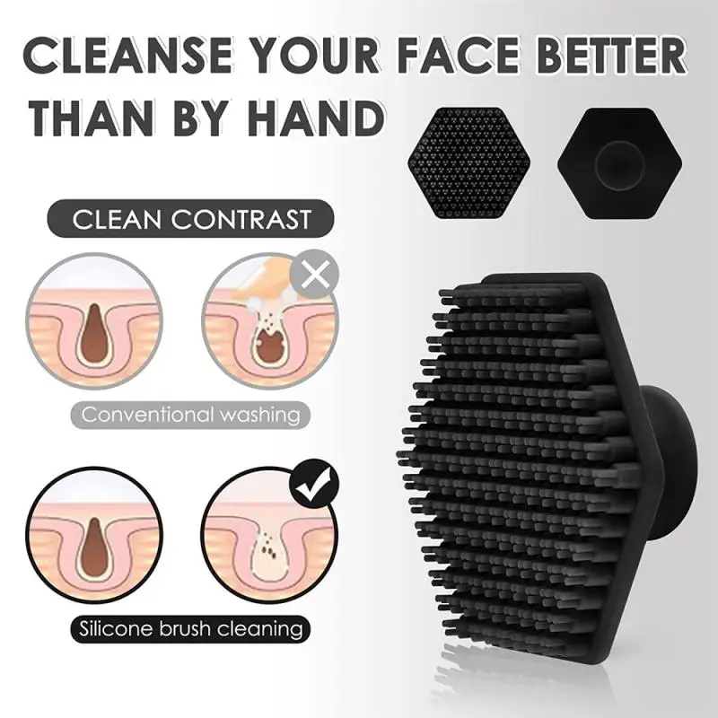 Новая силиконовая Очищающая кисточка для снятия макияжа, инструмент для чистки кисточек, Силиконовый инструмент для снятия макияжа, Массажная щетка-скраб для лица Изображение 0