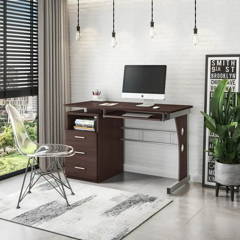 Письменный стол с Достаточным Местом Для Хранения, Шоколадный Изображение 0