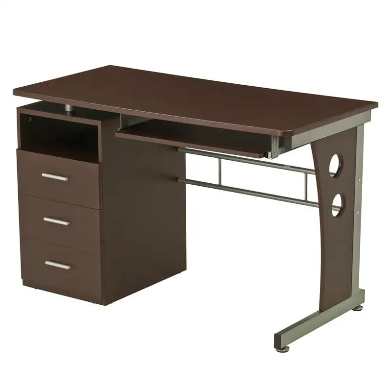 Письменный стол с Достаточным Местом Для Хранения, Шоколадный Изображение 4
