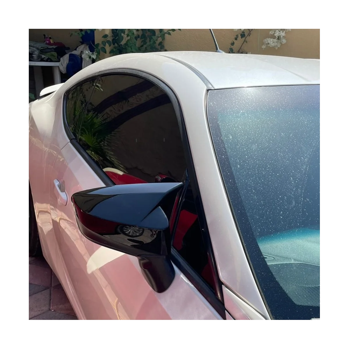 Планки крышки зеркала заднего вида боковой двери для Toyota GT86 12-20 (черный) Изображение 4