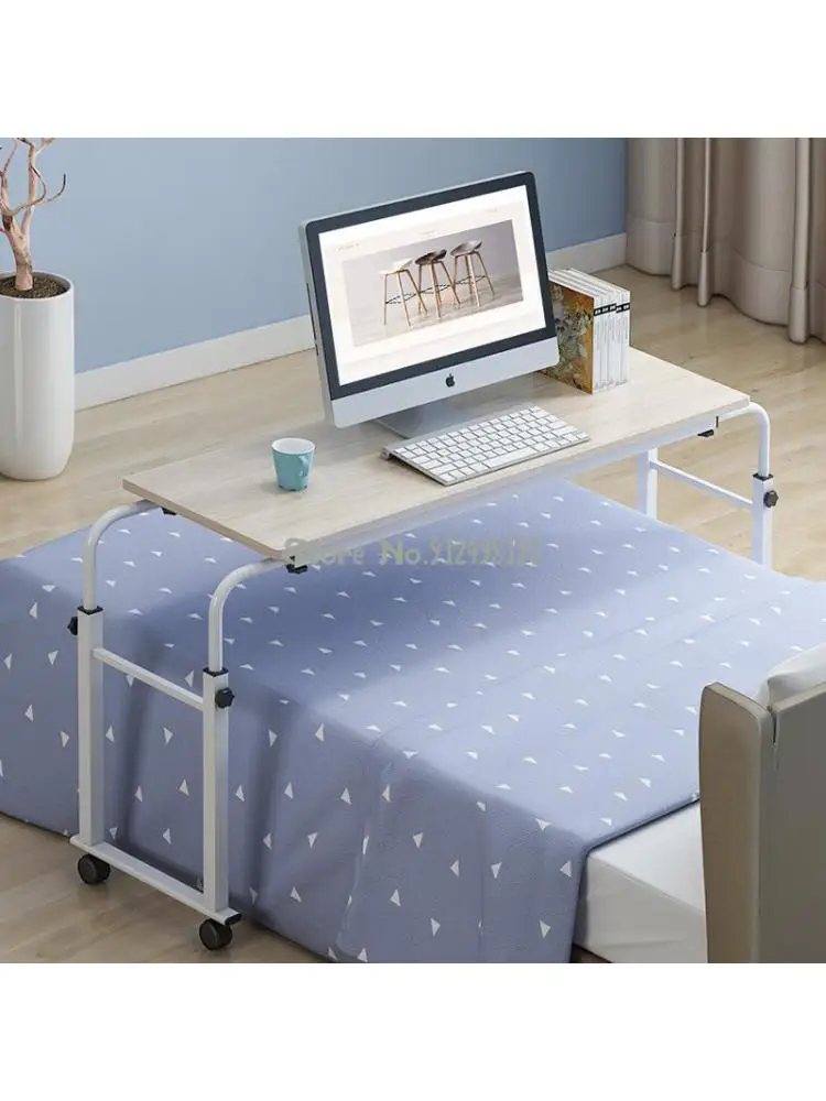 Регулируемая кровать передвижной подъемный столик для ленивой поперечной кровати выдвижной настольный столик для ноутбука простой столик для кормления Изображение 1