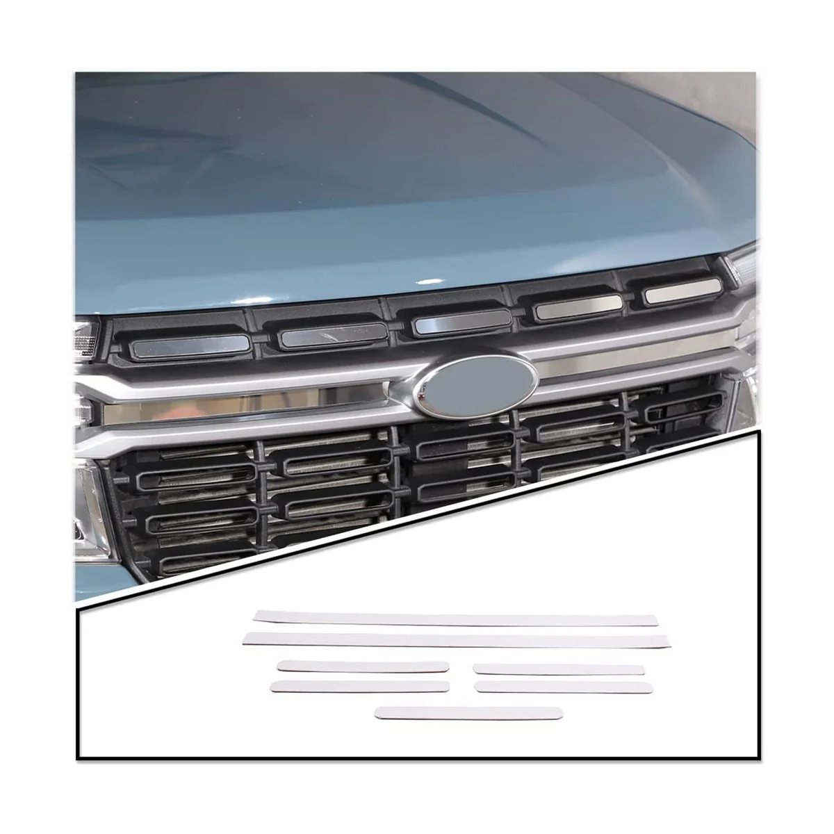 Решетка радиатора переднего бампера автомобиля, Сетчатые вставки, Чехлы, Отделка, Аксессуары для Ford Maverick 2022 2023 Изображение 5
