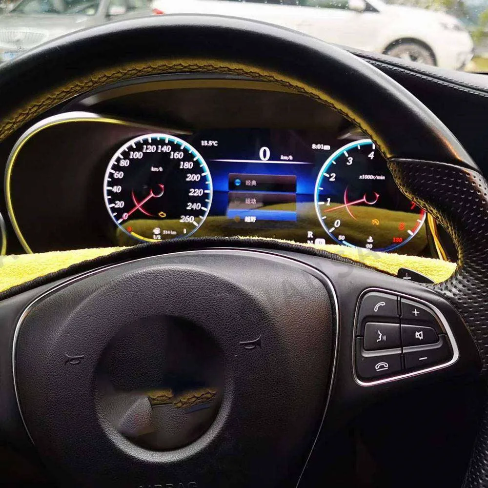 Самая высокотехнологичная ЖК-цифровая приборная панель Для Mercedes-Benz C/GLC W205 2015-2018 Набор приборов Спидометр Кабины Автомобиля экран li Изображение 0