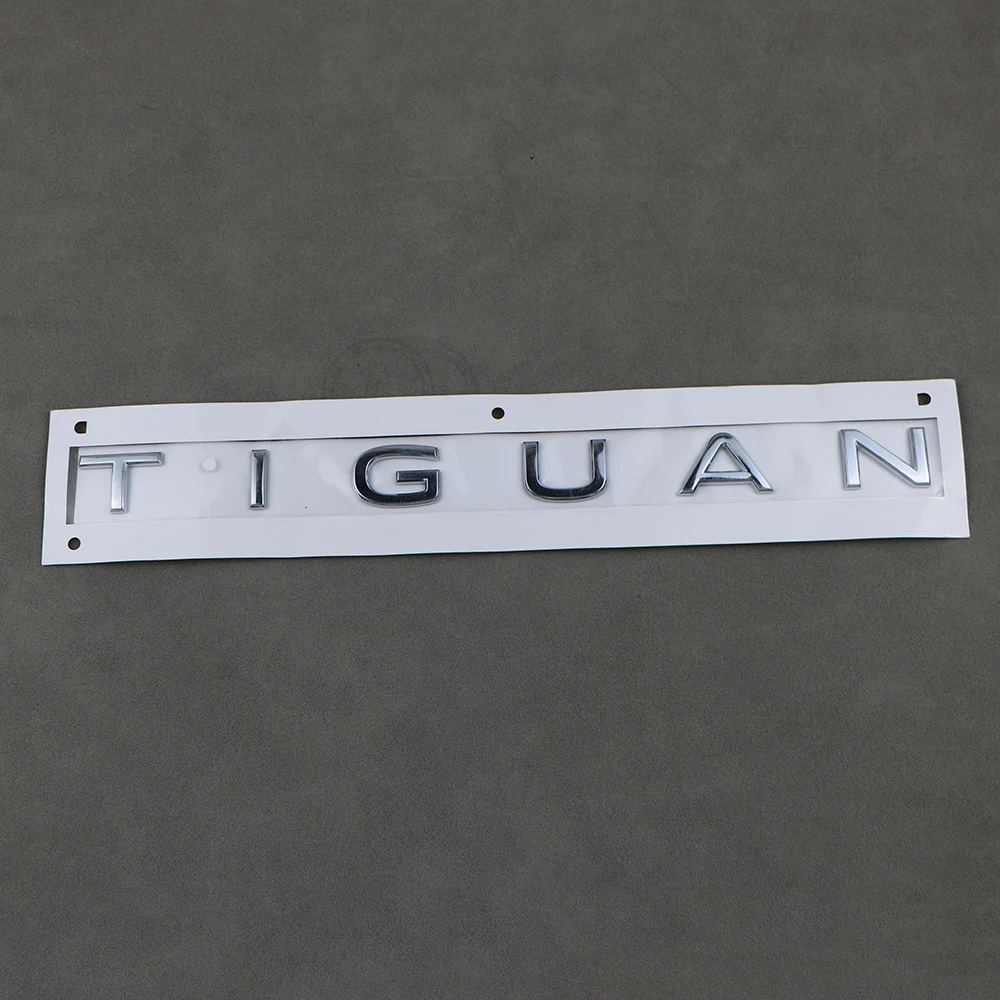 Эмблема заднего багажника Логотип Tiguan Значок наклейка ABS Пластик Серебристый для VW Tiguan Изображение 5
